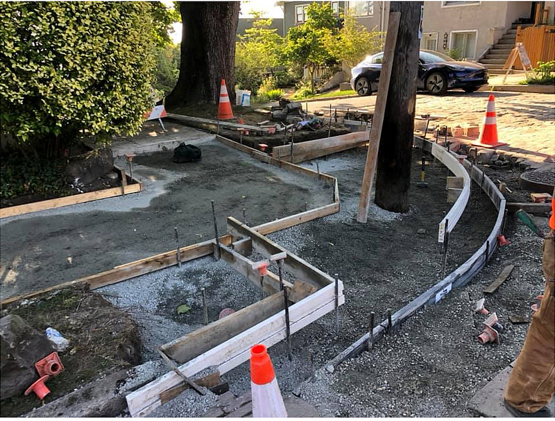 sidewalk installation